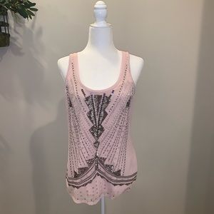 Pink Sequin Tank